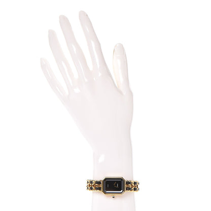 Chanel Stainless Steel Lambskin 20mm Chain Premiere Quartz Watch Gold M 2 of 6