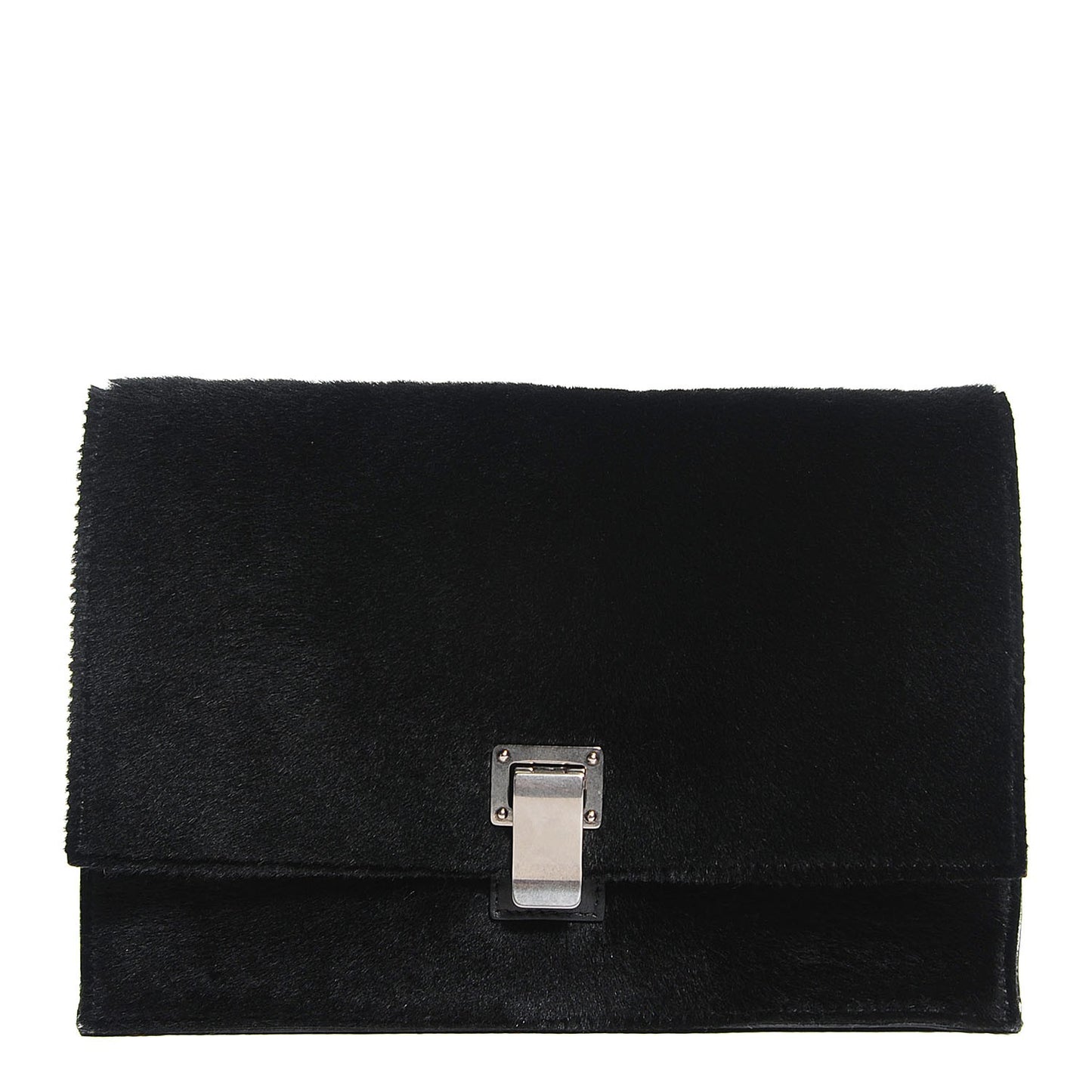 Lamb Fur Small Lunch Bag Black