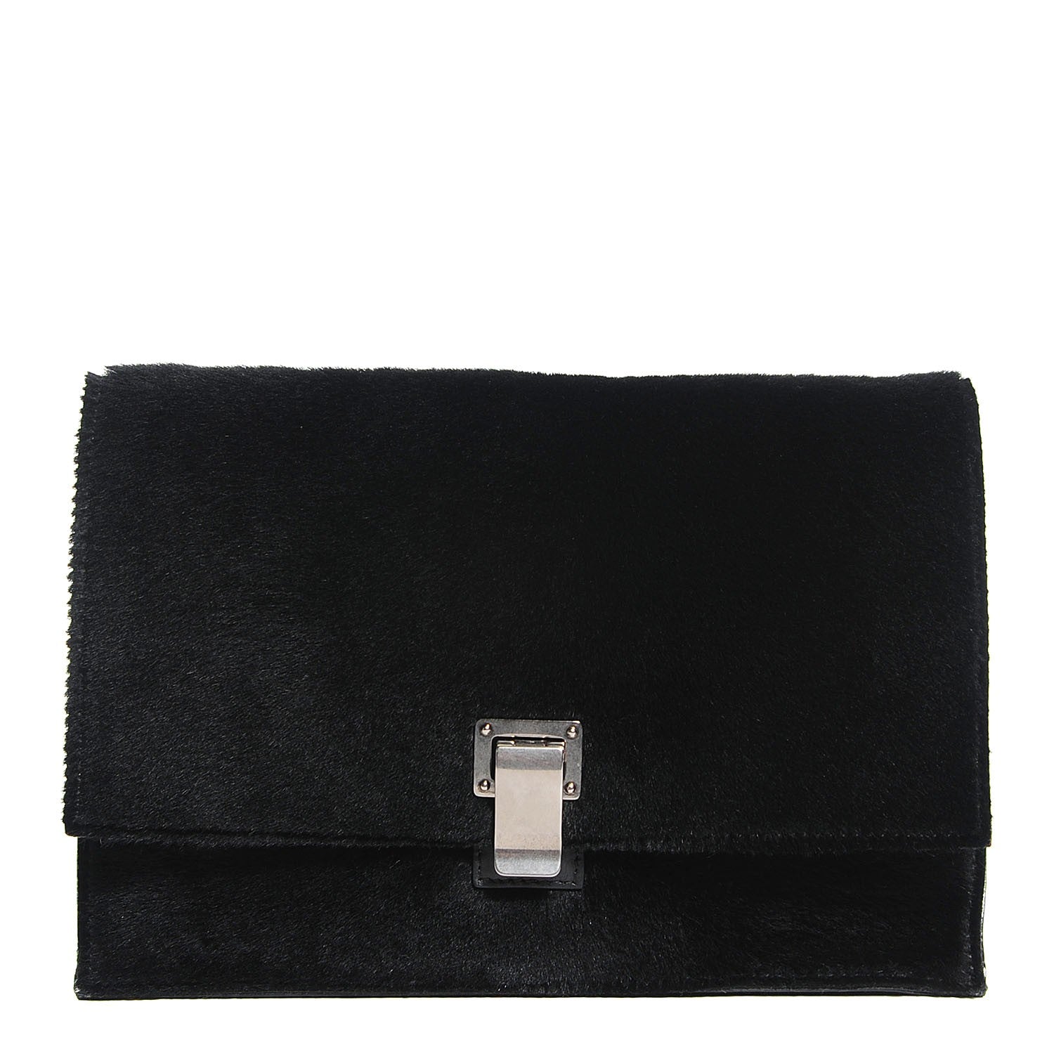 Proenza Schouler Lamb Fur Small Lunch Bag Black 1 of 9