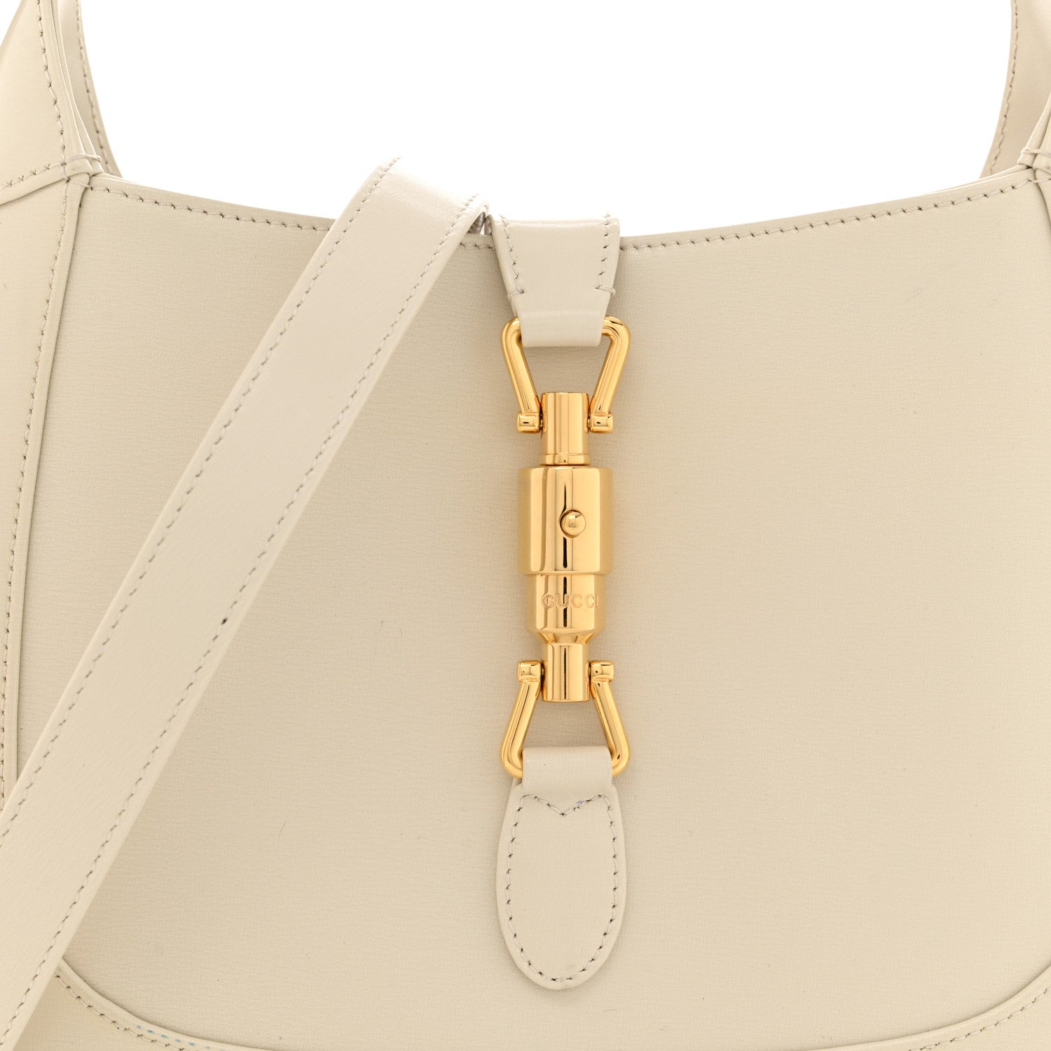 Gucci Boarded Dyana Lux Calfskin Small Jackie 1961 Hobo Mystic White 8 of 11