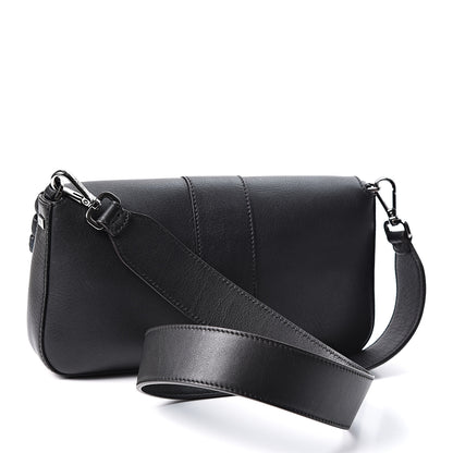 Fendi Vitello Dolce Lace Up Baguette Black 2 of 8