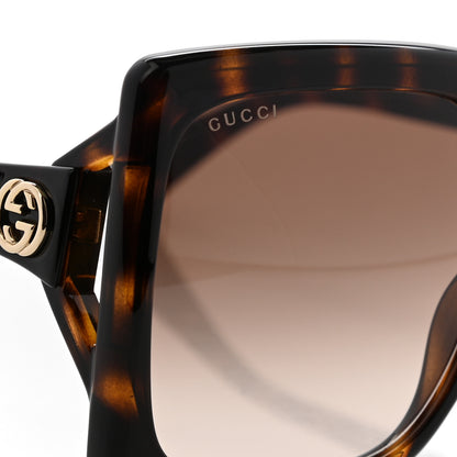 Gucci Acetate Square Frame Sunglasses GG0876S Tortoise 8 of 8