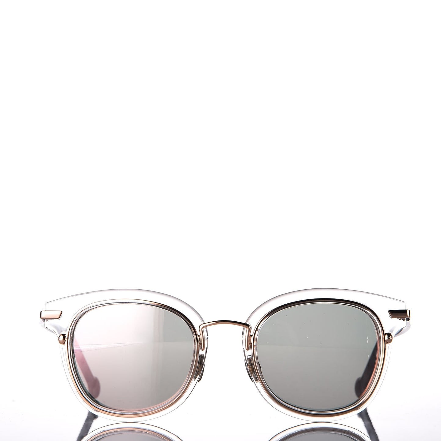 Origins2 Round Marble Sunglasses Rose Gold