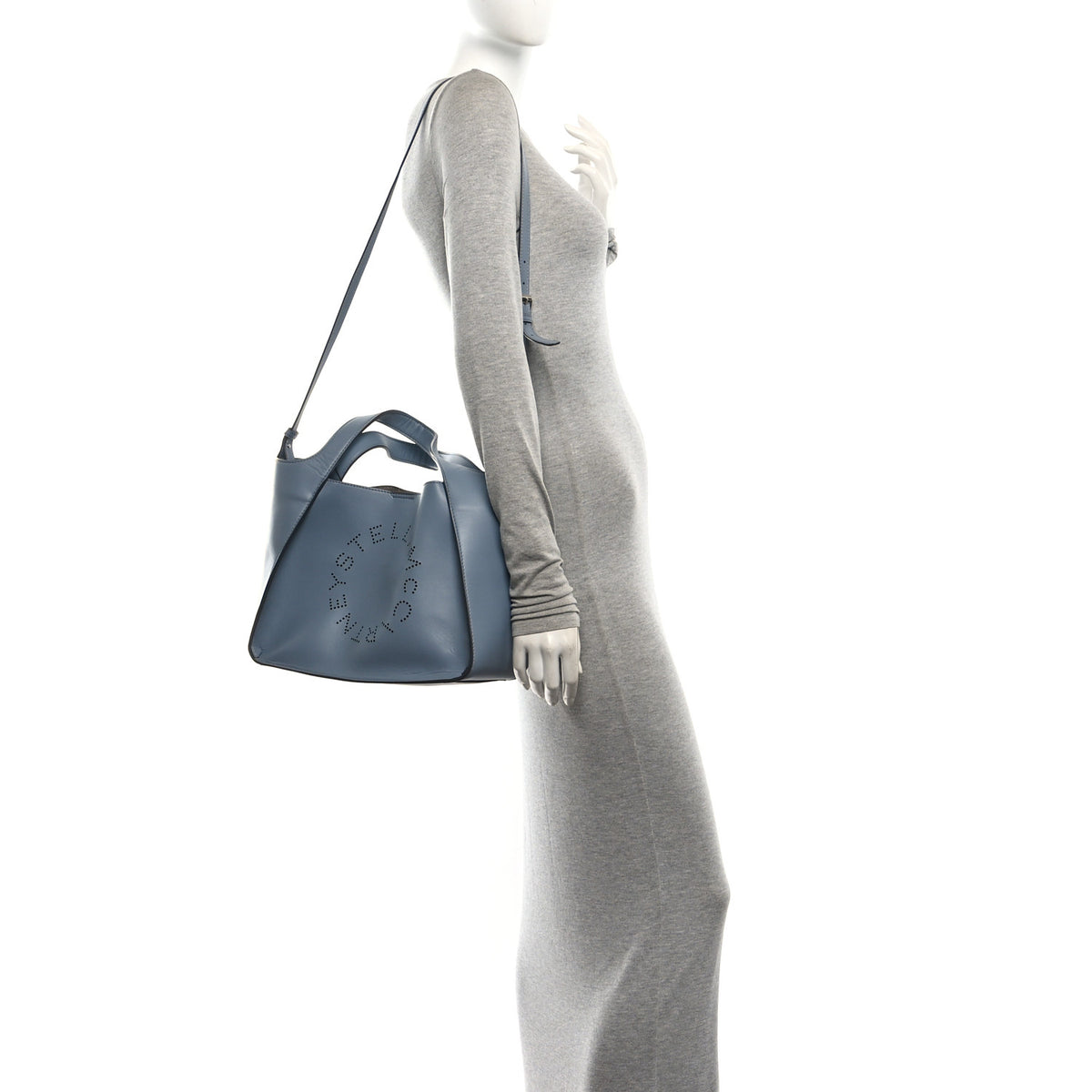 Eco Alter Nappa Perforated Logo Crossbody Thunder
