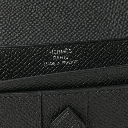 Hermes Epsom Monochrome Bearn Gusset Wallet Black 6 of 7
