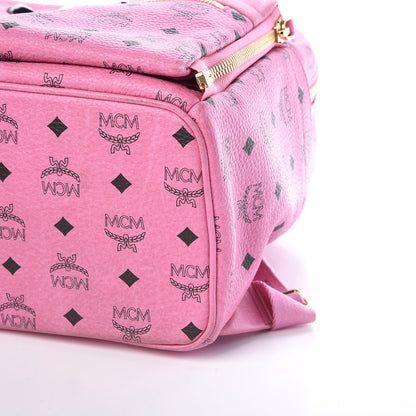 MCM Visetos Studded Medium Dual Stark Backpack Pink 11 of 11