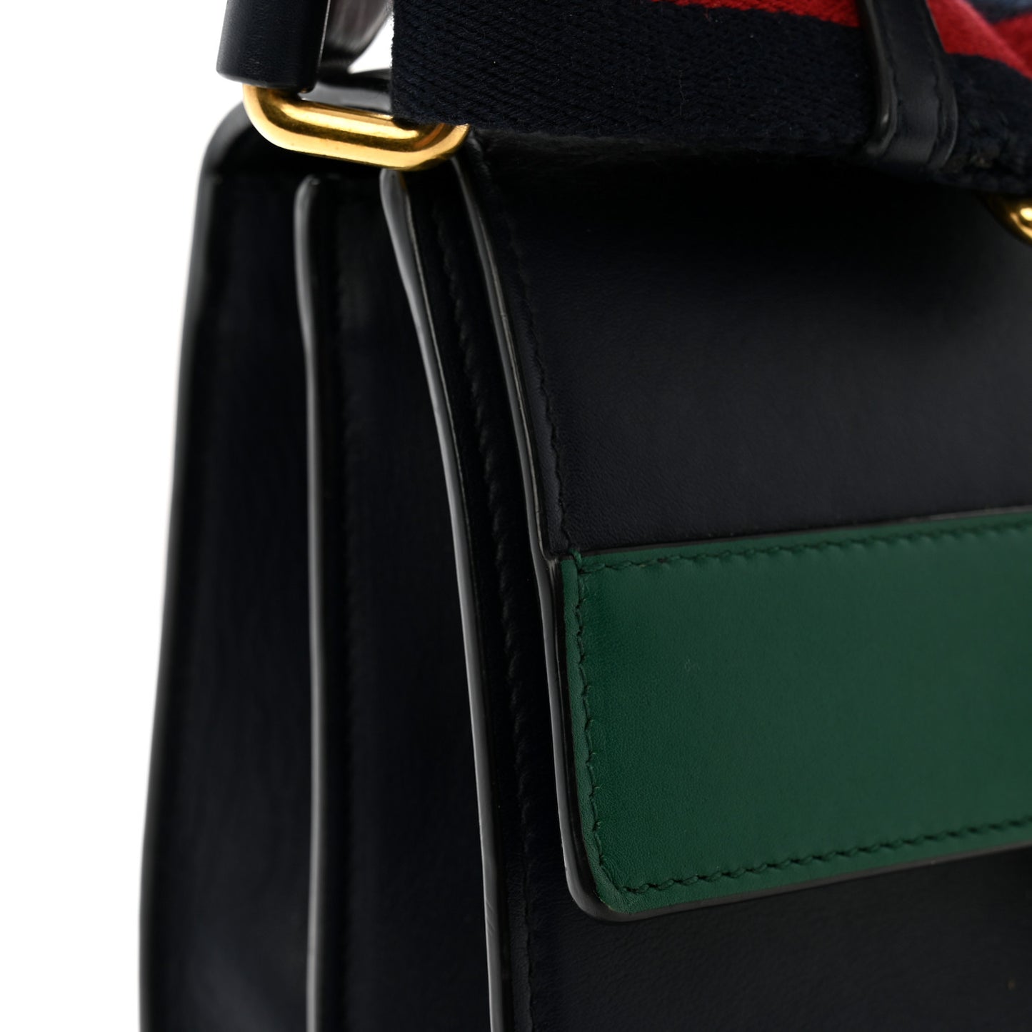 Moon Calfskin Bamboo Web Medium Dionysus Top Handle Bag Blue Emerald Hibiscus Red