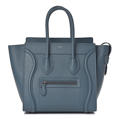 Celine Drummed Calfskin Micro Luggage Celadon 1 of 9