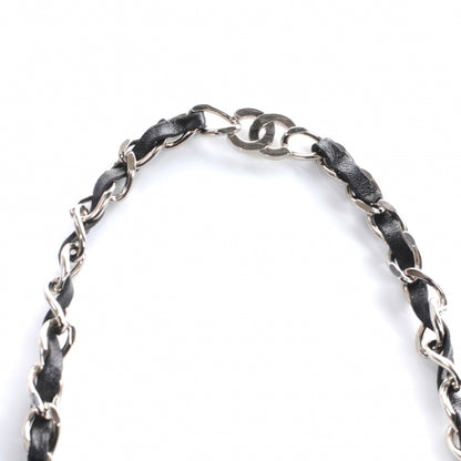 Chanel Leather Silver Chain Link Belt Black 5 of 6