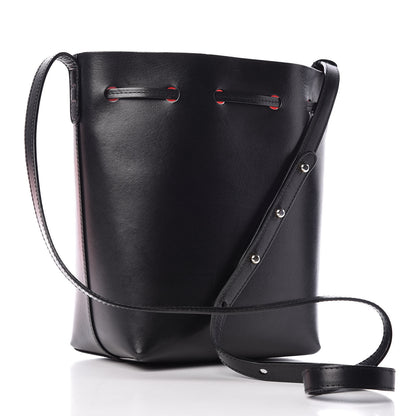 Mansur Gavriel Vegetable Tanned Calfskin Mini Bucket Bag Black Flamma 3 of 13