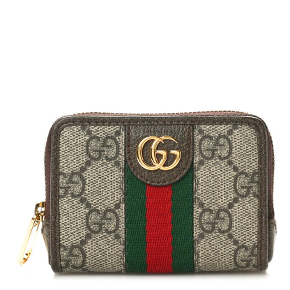 Gucci GG Supreme Monogram Web Ophidia Playing Card Case Beige New Acero 1 of 12