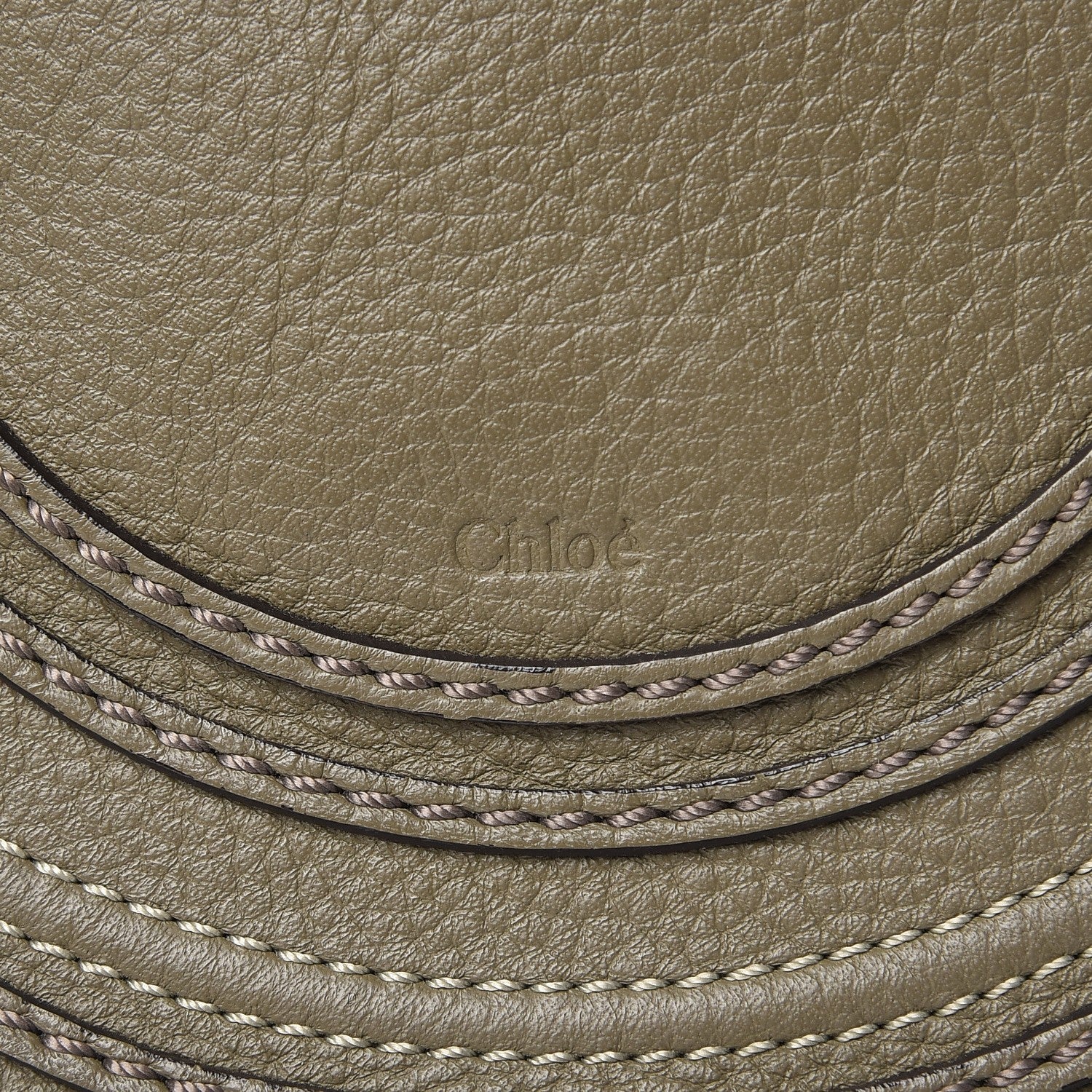 Chloe Calfskin Mini Marcie Round Crossbody Bag Baobab Green 8 of 10