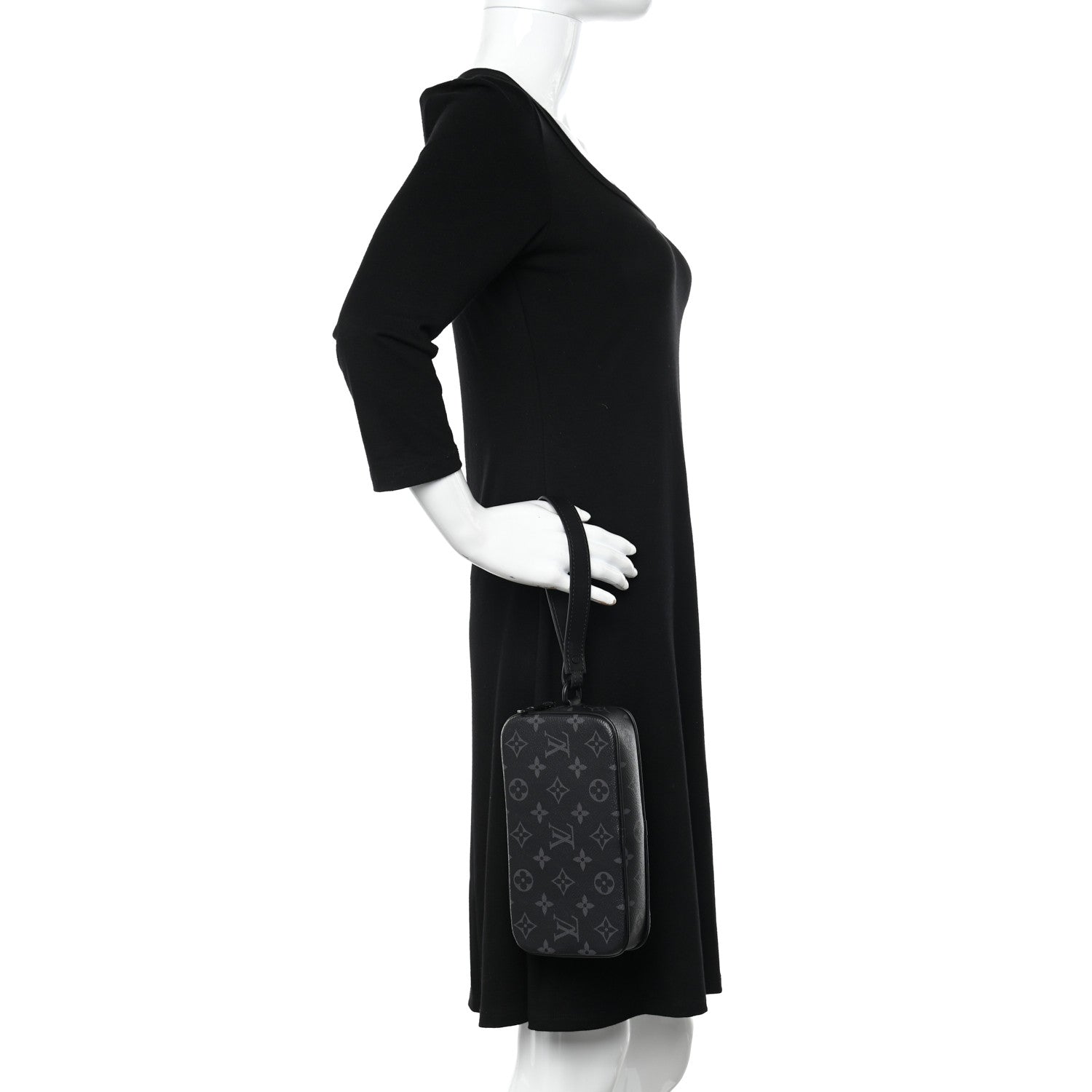 Louis Vuitton Monogram Eclipse Pochette Volga 2 of 10