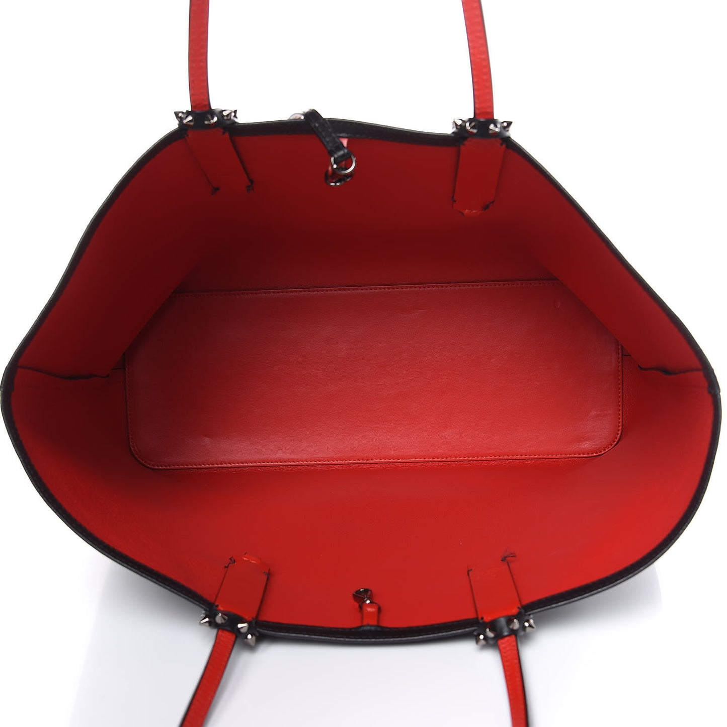 Calfskin Spikes East West Cabata Tote Black