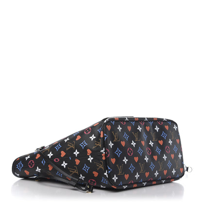 Louis Vuitton Game On Neverfull MM Black 5 of 11