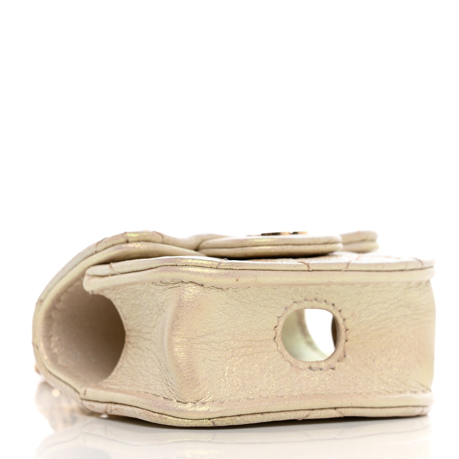 Chanel Iridescent Lambskin Quilted Airpods Pro Case Ivory 4 of 8