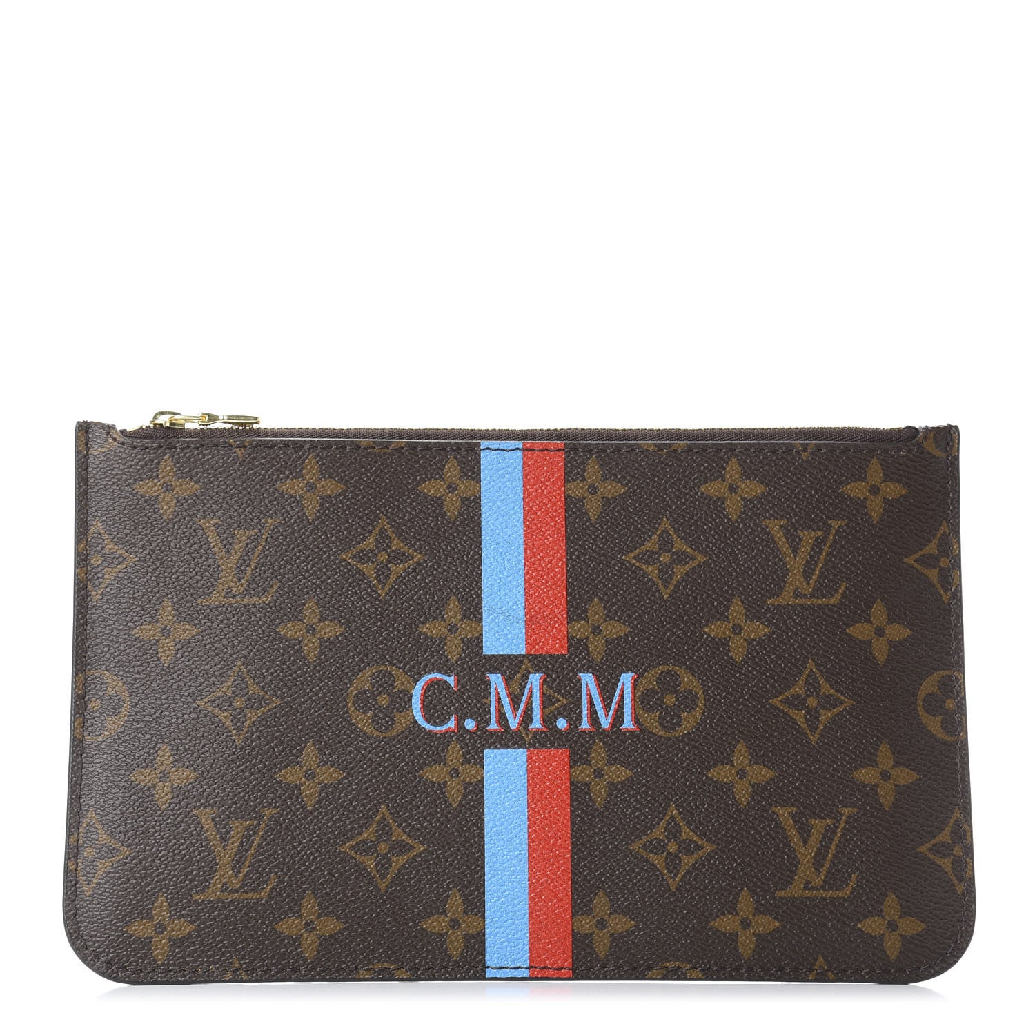 Louis Vuitton Monogram My LV Heritage Neverfull MM GM Pochette Bleu Clair Rouge 1 of 10