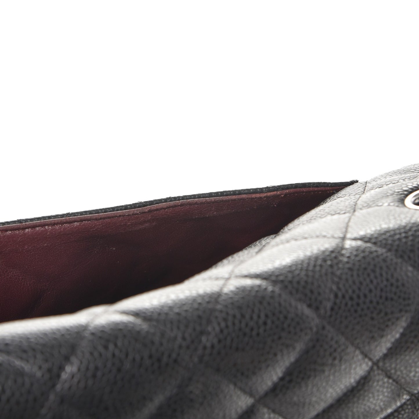 Caviar Quilted Maxi Double Flap Black