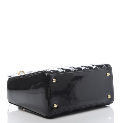 Christian Dior Patent Cannage Medium Lady Dior Black 4 of 9