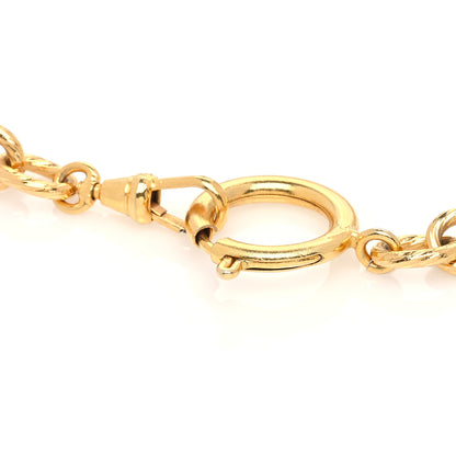 Chanel Metal CC Charm Short Necklace Gold 7 of 12