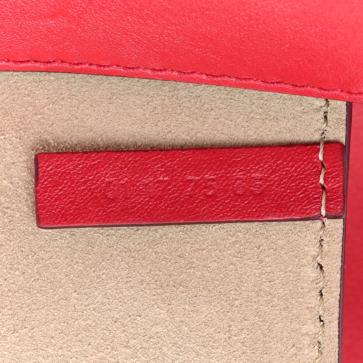 Chloe Suede Calfskin Mini Faye Shoulder Bag Tulip Red 7 of 9