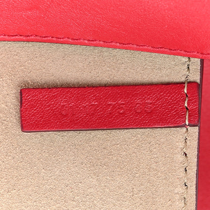 Chloe Suede Calfskin Mini Faye Shoulder Bag Tulip Red 7 of 9