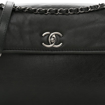 Chanel Calfskin Flap Bag Dark Green 9 of 12