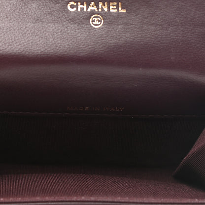Chanel Aged Calfskin Chevron Quilted Small Reissue Flap Wallet Burgundy 5 of 9