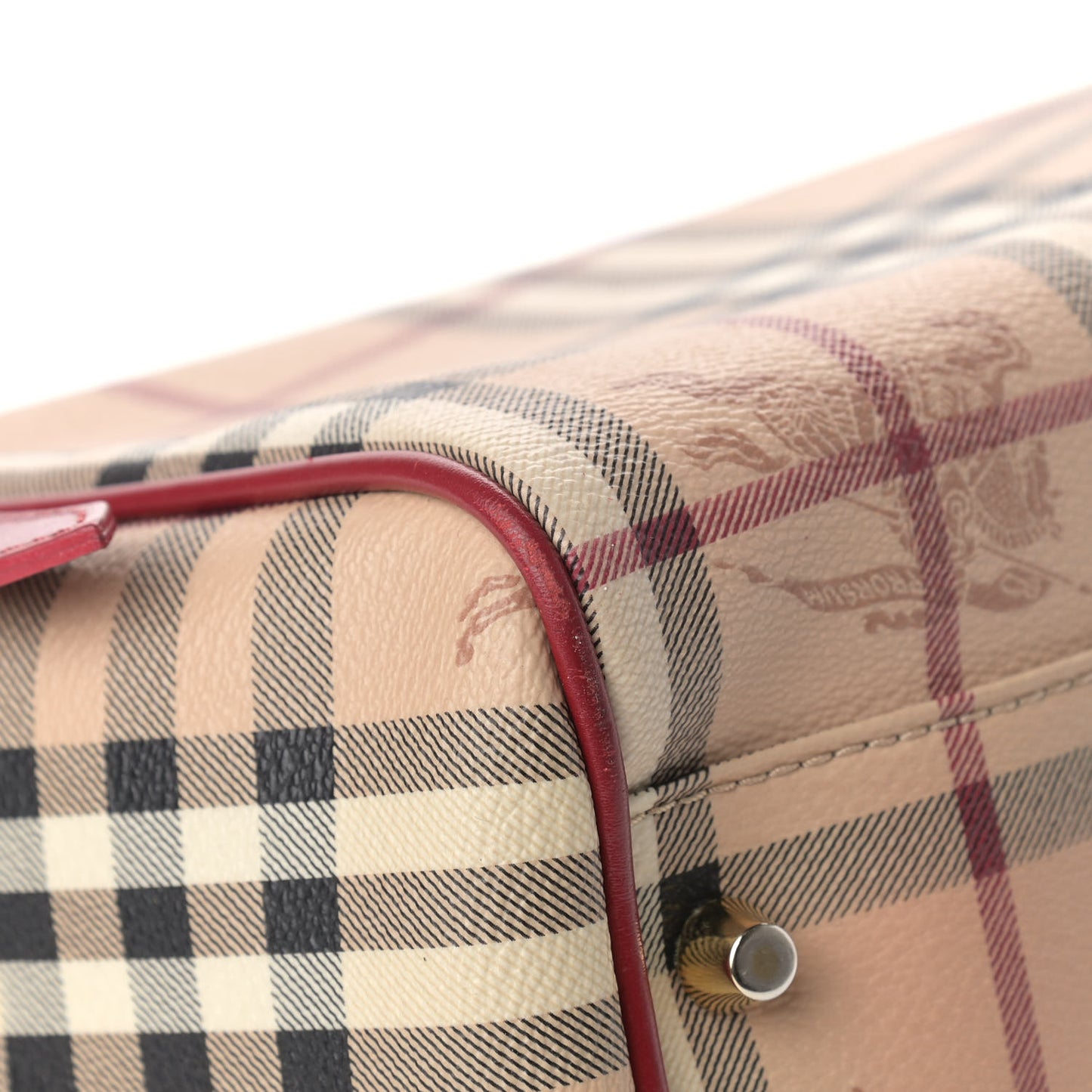 Haymarket Check Canterbury Tote Military Red