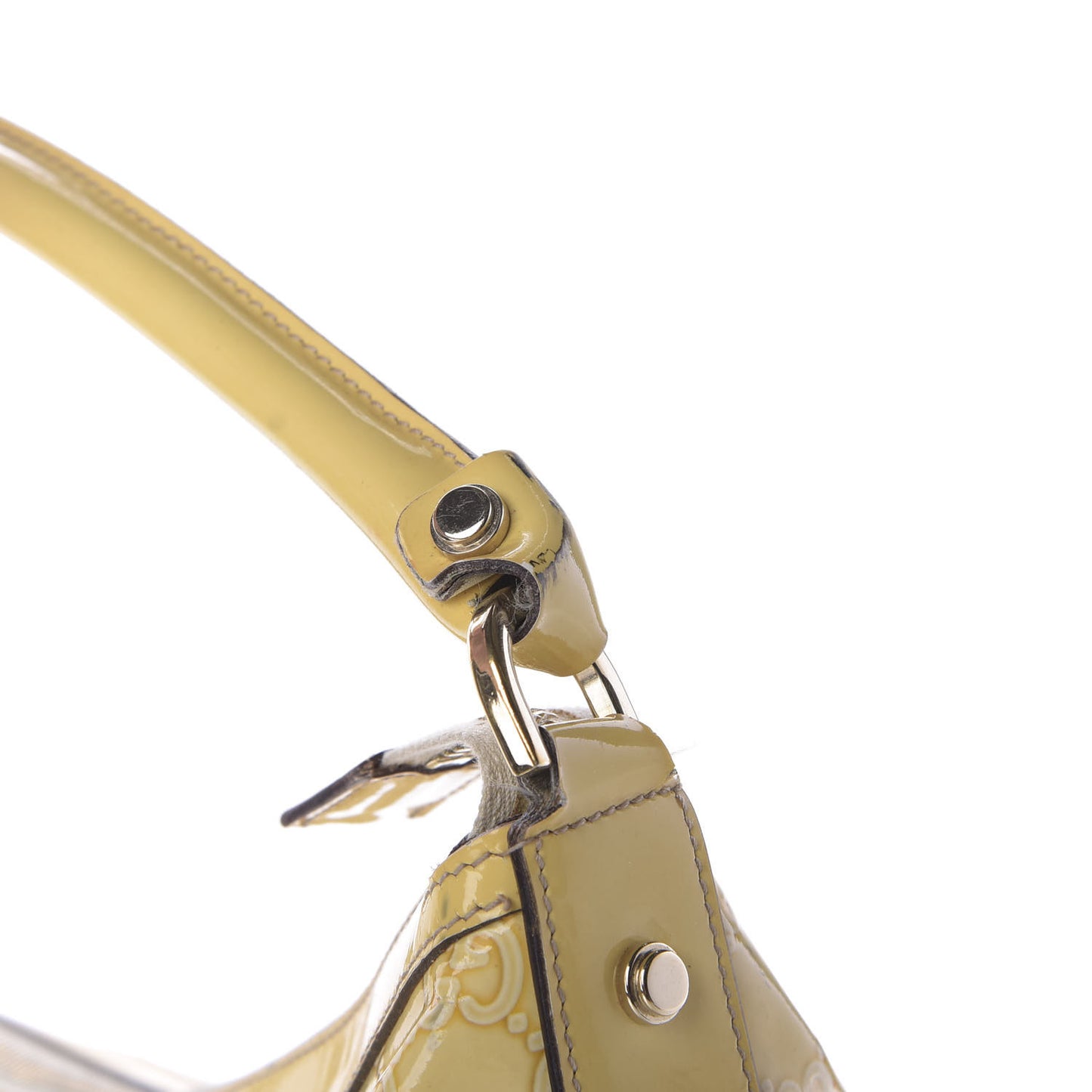 Patent Guccissima Pocket Hobo Yellow