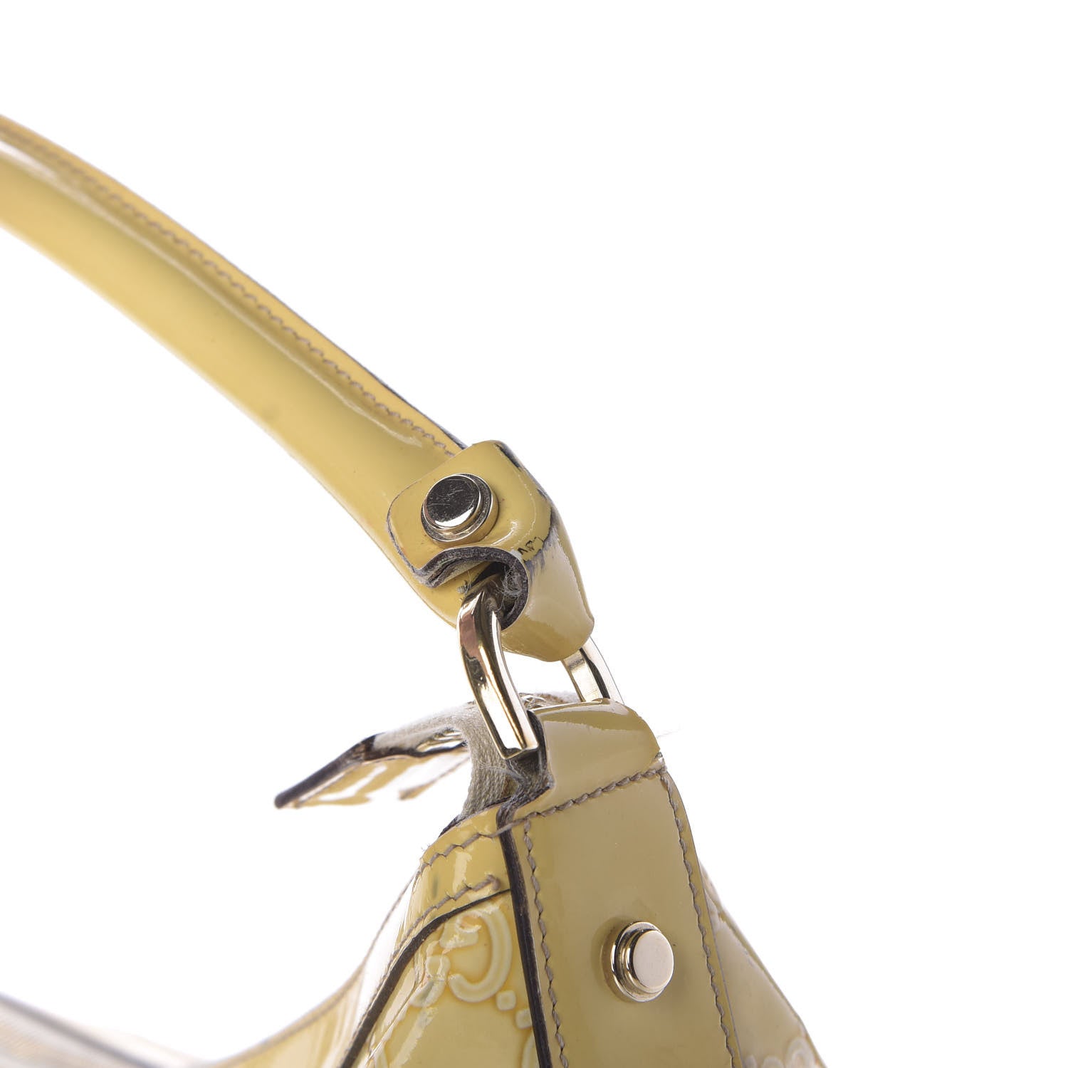 Gucci Patent Guccissima Pocket Hobo Yellow 15 of 15