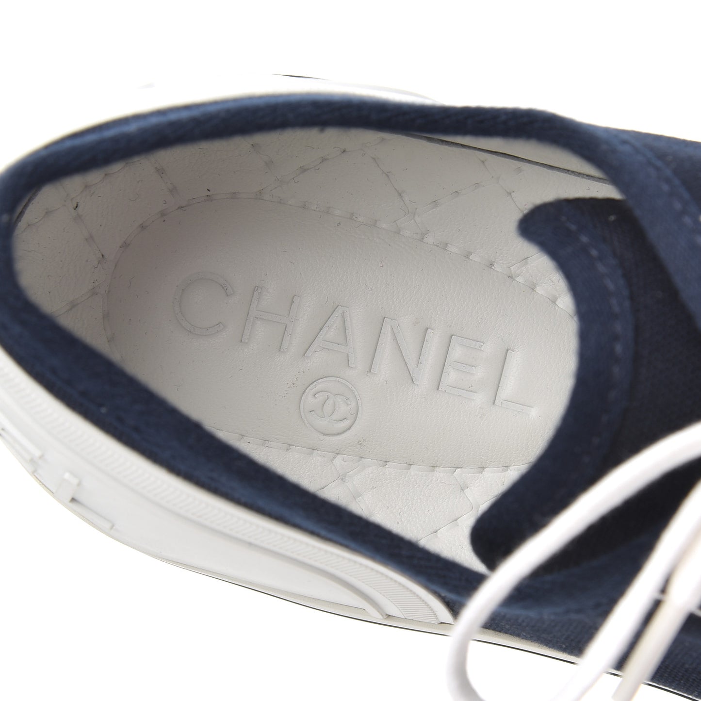 Fabric Mens Lace Up Cap Toe Sneakers 41 Navy