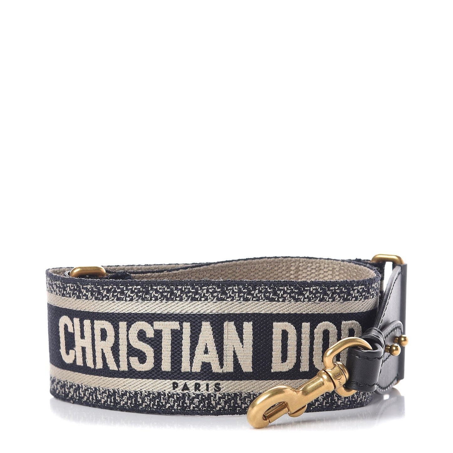 Canvas Embroidered Shoulder Strap Blue