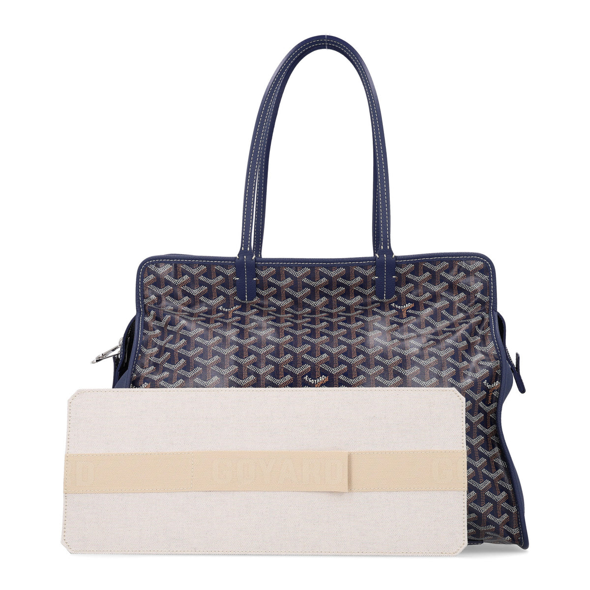 Goyard Goyardine Sac Hardy Pet Carrier PM Navy 6 of 12