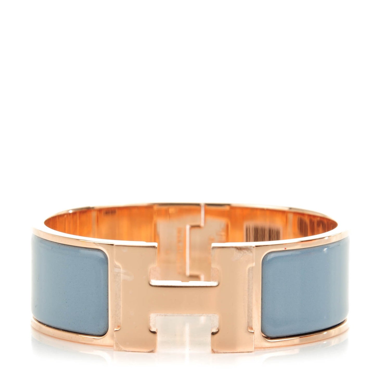 Enamel Wide Clic Clac H Bracelet PM Gris Orage