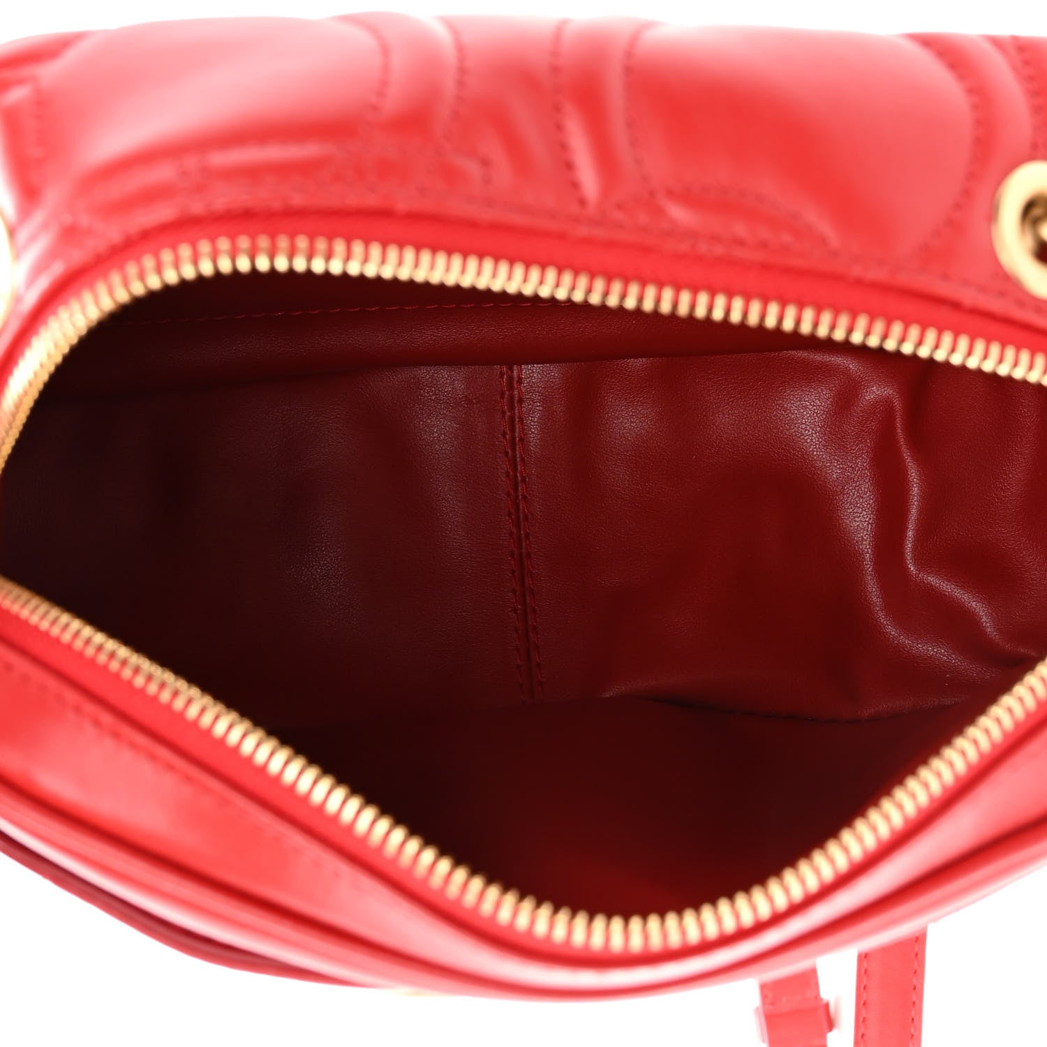 Salvatore Ferragamo Calfskin Quilted Gancini Camera Bag Red 4 of 8