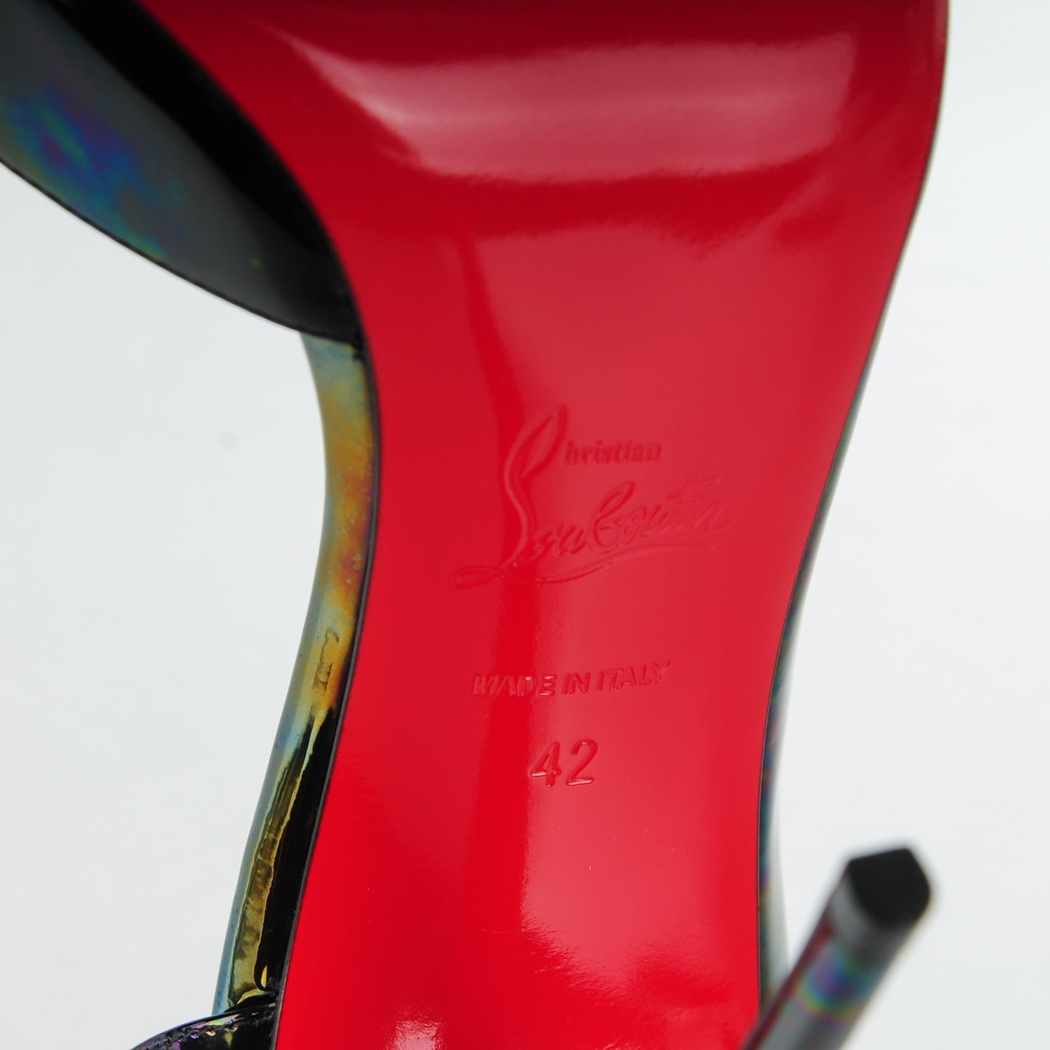 Christian Louboutin Patent Iriza 120 Pumps 42 Stellar Black 6 of 7