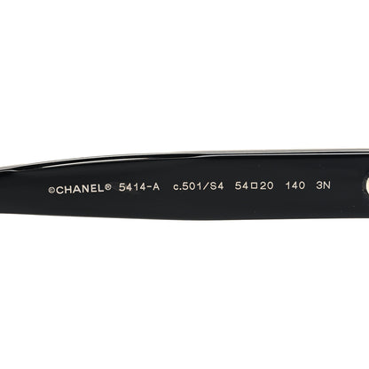 Chanel Acetate CC Butterfly Sunglasses 5414-A Black 5 of 7