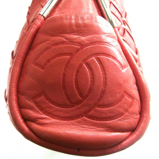 Interwoven Leather Framed Bag