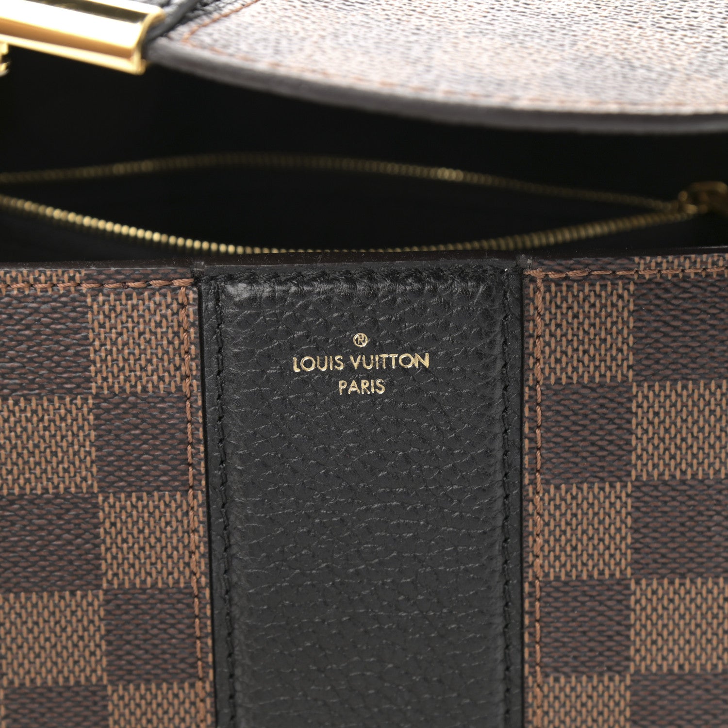 Louis Vuitton Damier Ebene Cuir Taurillon Wight Black 6 of 10