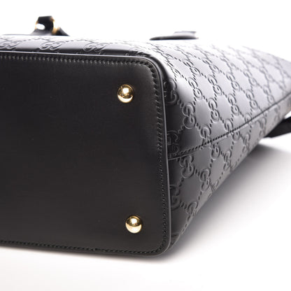 Gucci Guccissima Linea A Foldover Tote Black 9 of 9