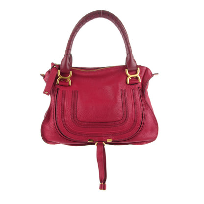 Chloe Calfskin Medium Marcie Satchel Peony Red 1 of 7