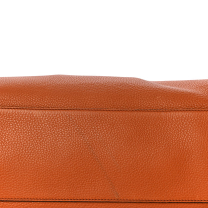 Gucci Pebbled Calfskin Large Lady Tassel Top Handle Bag Orange 16 of 17