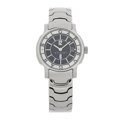Bulgari Stainless Steel 29mm Solotempo Quartz Watch  Blue 1 of 4
