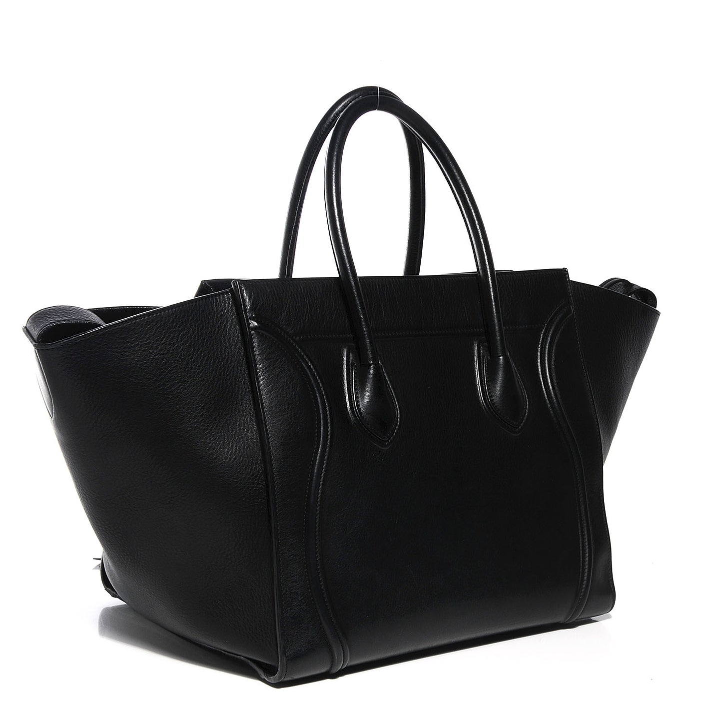 Supple Calfskin Medium Phantom Luggage Black