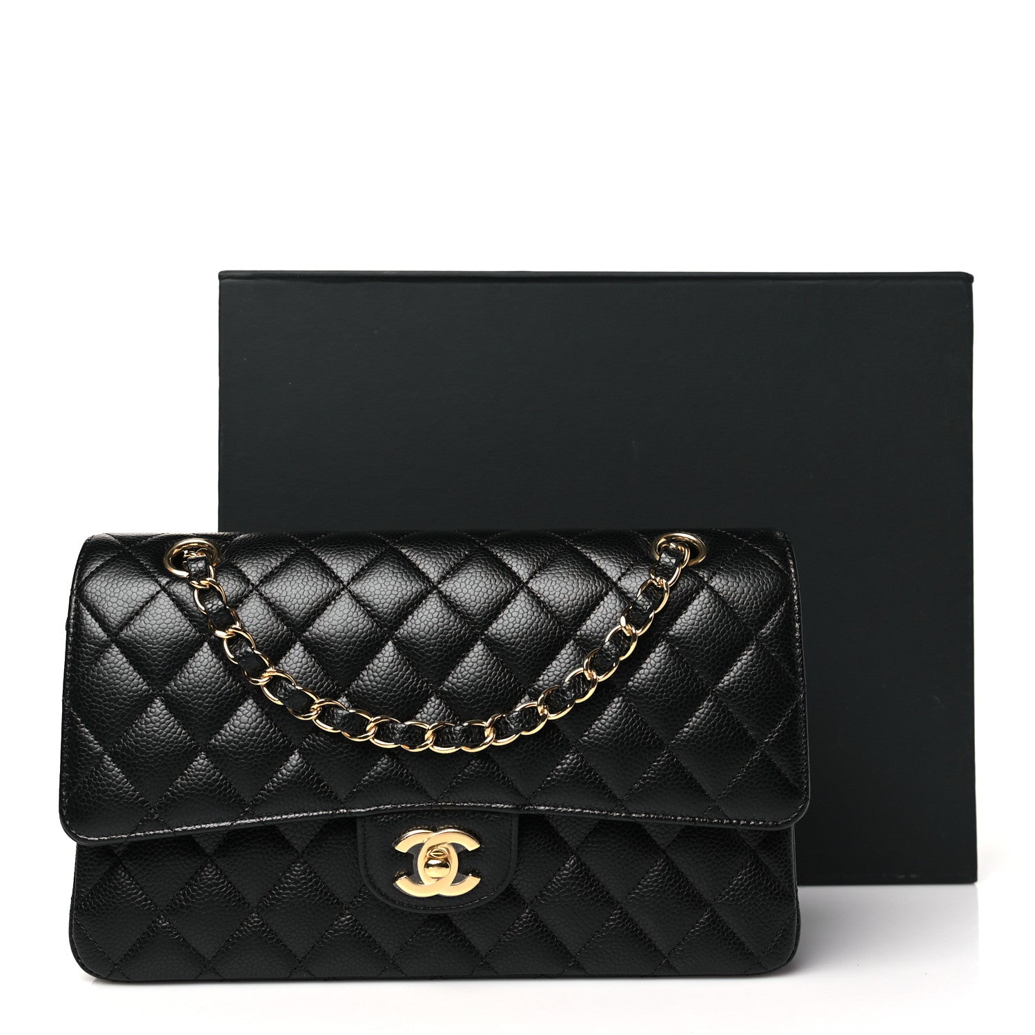 Chanel Caviar Quilted Medium Double Flap Black 11 of 11