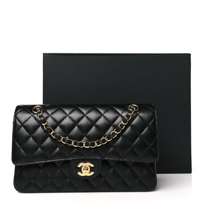 Chanel Caviar Quilted Medium Double Flap Black 11 of 11