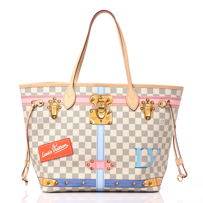 Louis Vuitton Damier Azur Summer Trunks Neo Neverfull MM 3 of 11