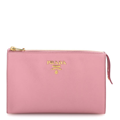 Prada Saffiano Pouch Wristlet Petalo 1 of 7