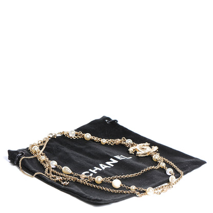 Chanel Pearl CC Short Necklace Gold 6 of 6